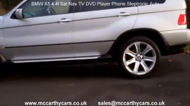 Used BMW X5 4.4i Sat Nav TV DVD Phone Auto LB51 for sale Croydon McCarthy Cars 4WD Winter Snow смотреть онлайн