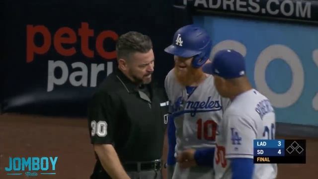 Justin Turner strikes out to end the game and gets mad, a breakdown смотреть онлайн