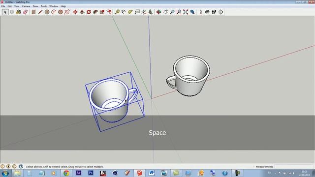 Как зеркалить/How to mirror in SketchUP смотреть онлайн
