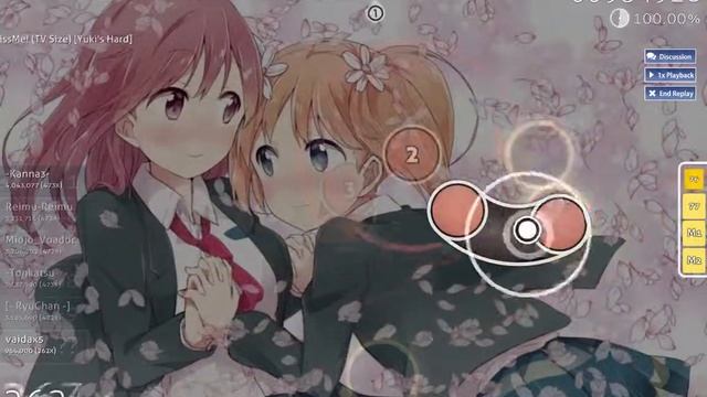 [osu!] SAKURA*TRICK - Won(*3*)Chu KissMe! (TV Size) [Yuki's Hard] смотреть онлайн