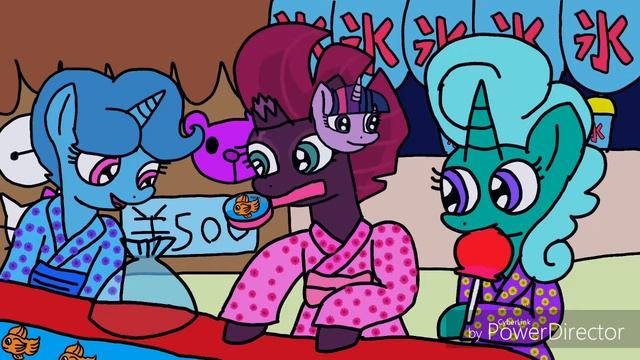 Mlp japan kimono (clothing) tempest and spring rain,glitter drops смотреть онлайн