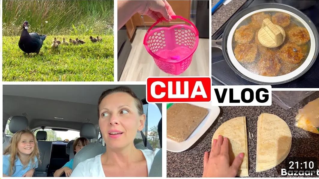 США ВЛОГ у соседки пополнение! Что не так с фаршем? Семейный ВЛОГ смотреть онлайн