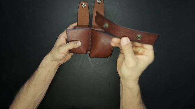 Make a EDC pouch for leatherman surge + Bit-Kit / PDF leather pattern смотреть онлайн