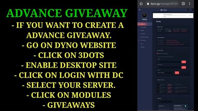 How To Setup Dyno Bot Discord | Giveaway Bot Discord | New Feature | Commands & Setup | GAMING DADA смотреть онлайн