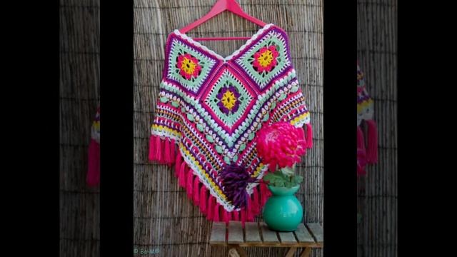 super Stylish on trend Crochet and woolen Poncho and shrugs Style смотреть онлайн