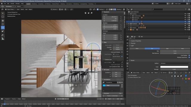 Blender Archviz: Sun Lamp | Part 24 | смотреть онлайн
