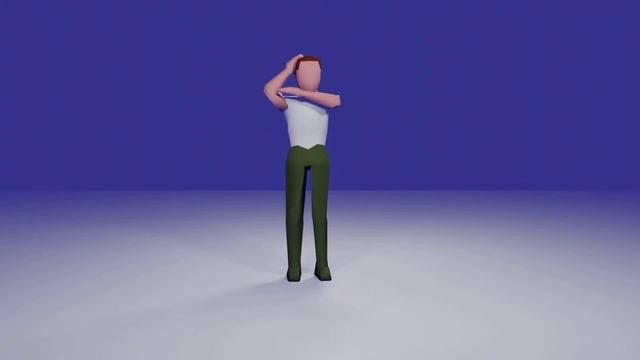 Macarena animation on Blender смотреть онлайн