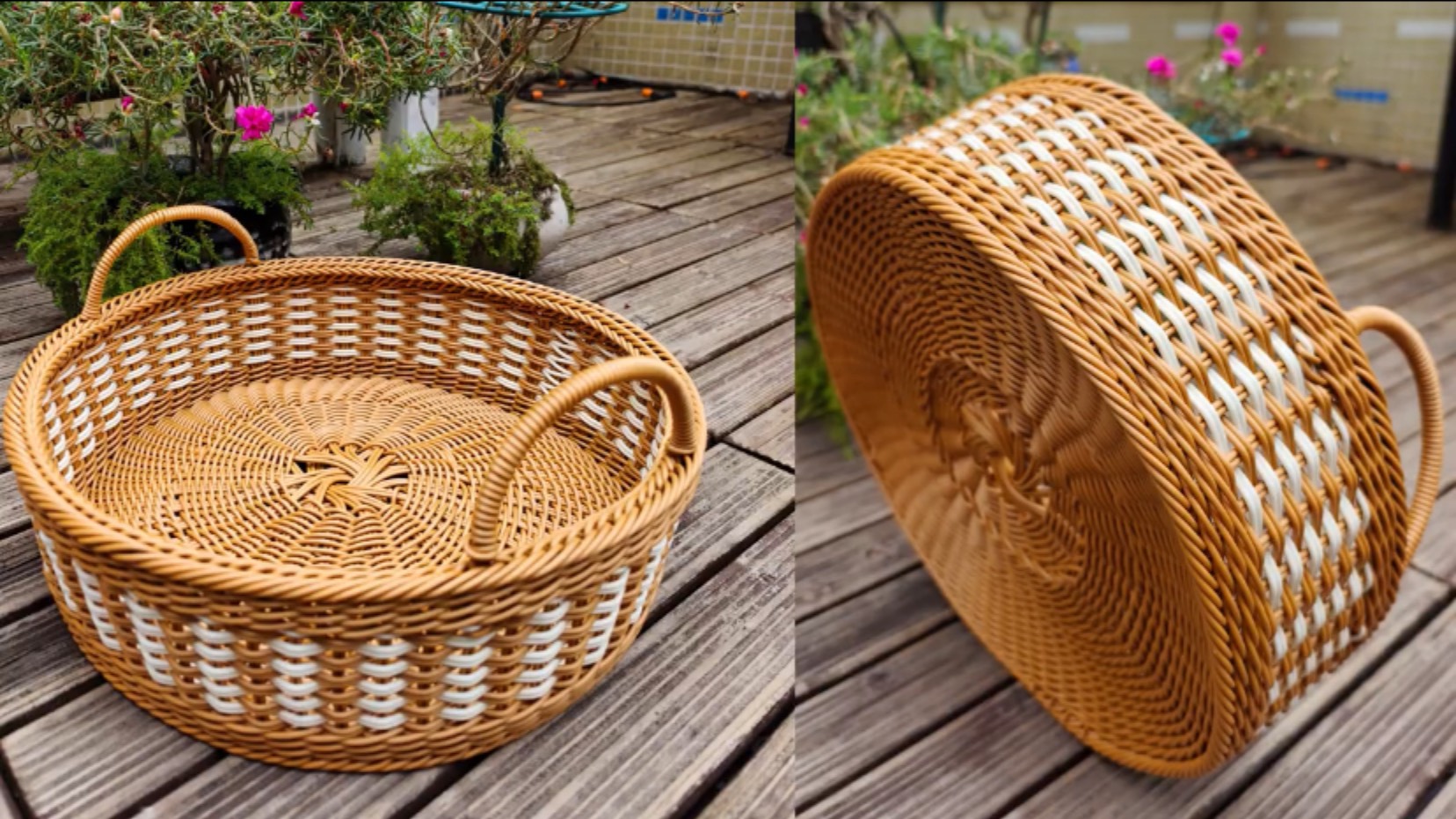 Плетём из ротанга чайный поднос. Часть вторая смотреть онлайн