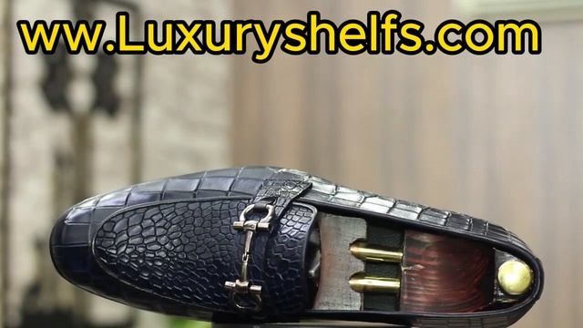 Bespoke Handmade Alligator Print Leather Loafers смотреть онлайн