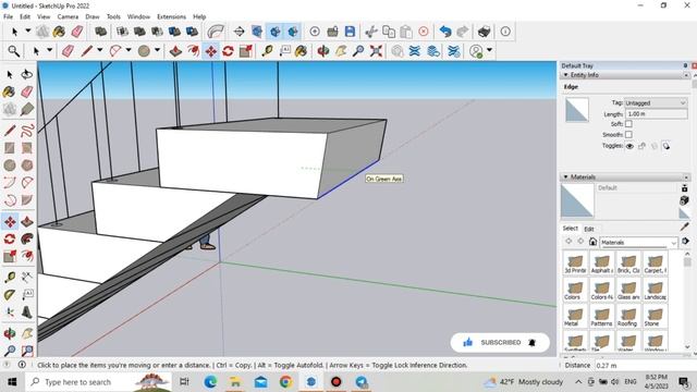 Drawing stairs in SketchUp (short and simple tutorial) 🤏🏼 смотреть онлайн