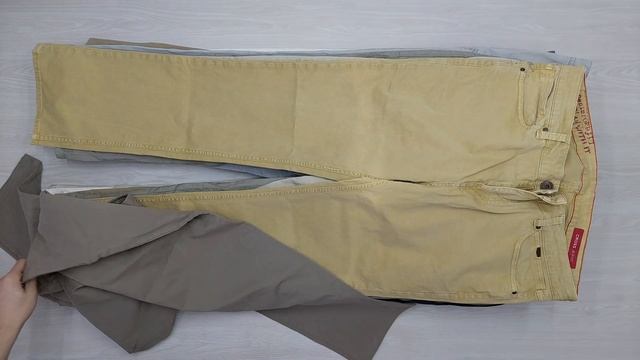 22185 Брюки штаны мужские летние (extra) 3 пак 25кг. по 10.7€/кг. 53шт. смотреть онлайн