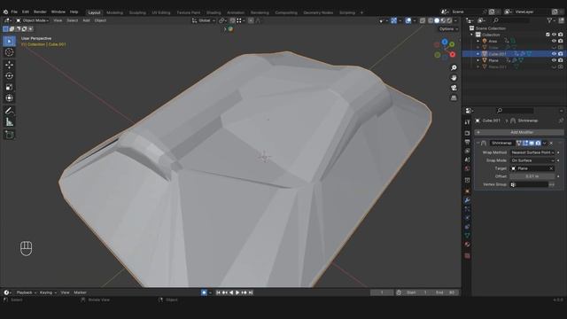 Vacuum Packing In Blender Tutorial With Shrink Wrap #blendertutorial