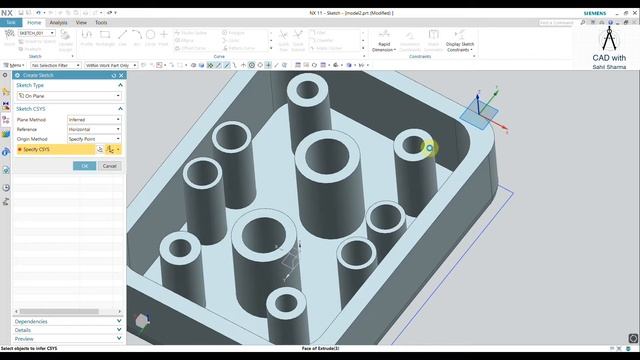 Siemens Nx || Modeling || Groove and Rib смотреть онлайн