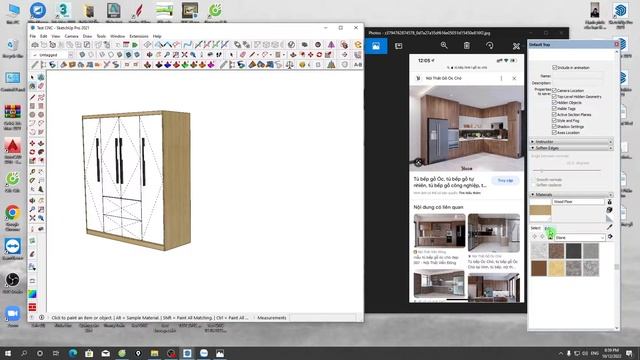 Sketchup Pro - Đổi Tone màu Gỗ Bất Kỳ (Cho người mới bắt đầu) смотреть онлайн