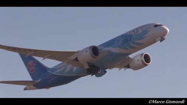 China Southern 787 Dreamliner First Takeoff From Rome FCO