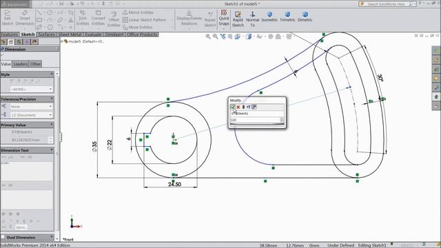 SolidWorks Tutorial Basic Model 5 смотреть онлайн