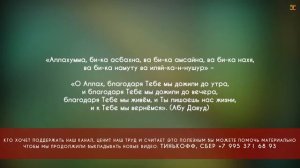 Дуа утром - дуа утром для успеха | дуа утром благодарность Аллаху