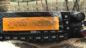 Передача  СИ БИ Трансивер TYT TH-9800 плюс, Приём приёмник  DEGEN DE 1103