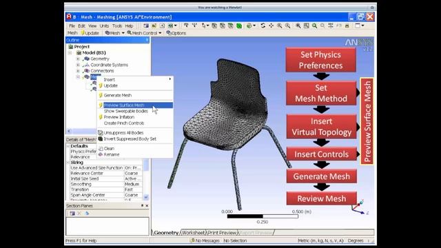 A Radical New Ansys CFX Meshing for beginner - basic tutorial computational fluid dynamics смотреть онлайн