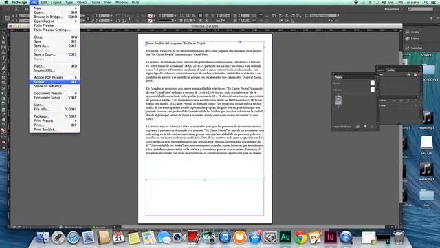 Indesign: creaciòn de pdf para imprimir смотреть онлайн
