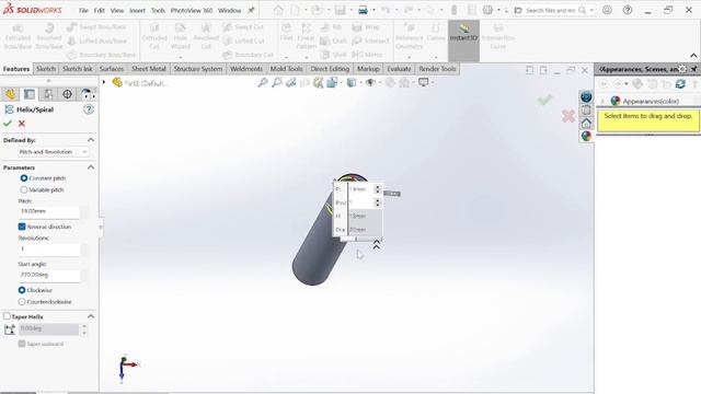 solidworks tutorial for beginners to design spiral model #solidworks #engineering #design смотреть онлайн