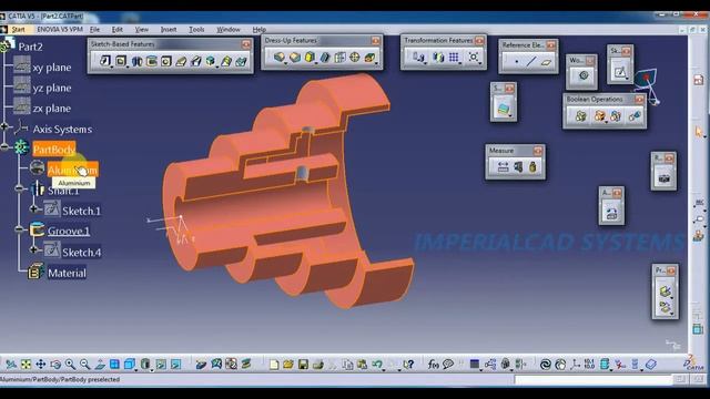 HOW TO CHECK MASS, VOLUME, AREA OF A MODEL ON CATIA V5 смотреть онлайн