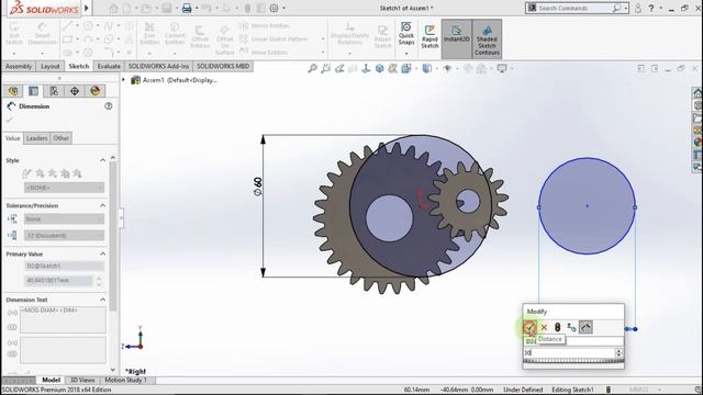 Tutorial Solidworks Spur Gear Mechanisms смотреть онлайн