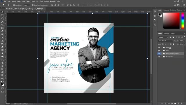 How to Apply Color on Layers | Adobe Photoshop CC Training смотреть онлайн