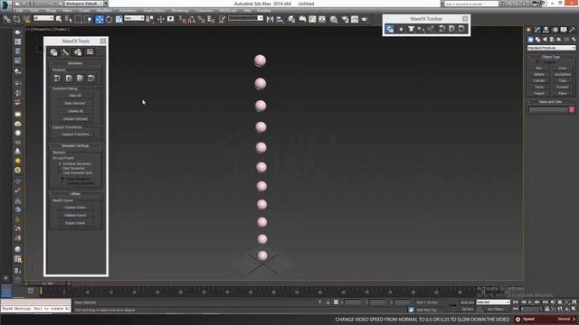 MaxFX - Balls Falling Simulation - 3Ds MAX (25 sec VFX tutorial) - No plugin смотреть онлайн