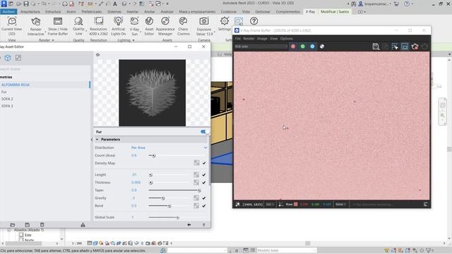 Como hacer alfombras realistas en Vray-5 Revit | V-ray Fur смотреть онлайн