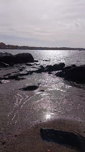 A few seconds of peaceful waves to calm the soul from Winter Island Salem MA смотреть онлайн