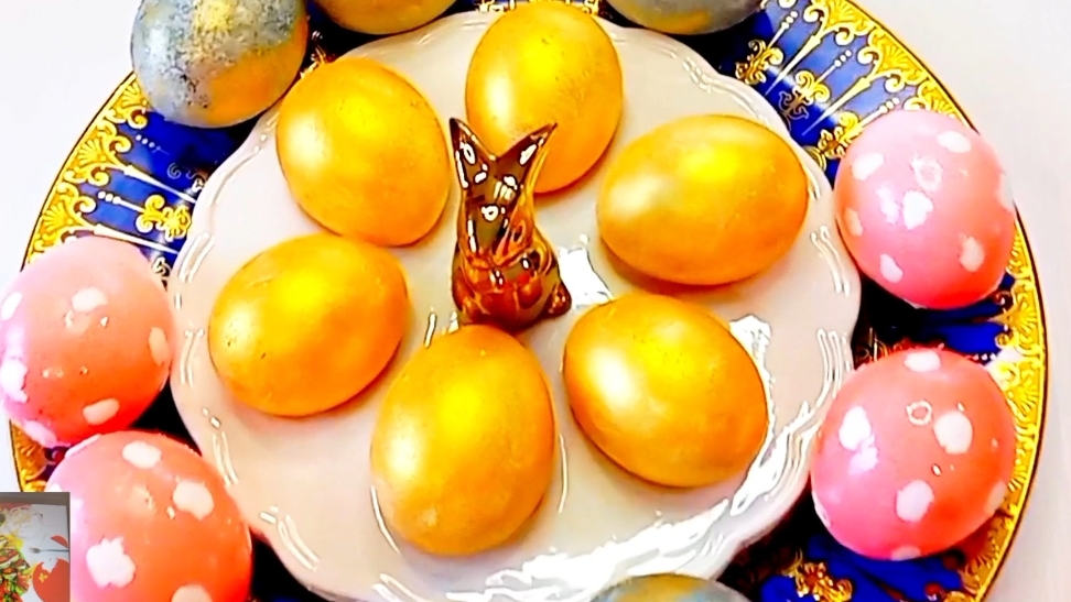 Пасхальные яйца 🥚 / Идея покраски яиц 🥚 на Пасху смотреть онлайн