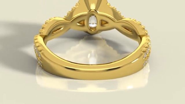 Oval-cut Diamond Ring Rendered Animation | Solidworks Visualize Jewelry смотреть онлайн