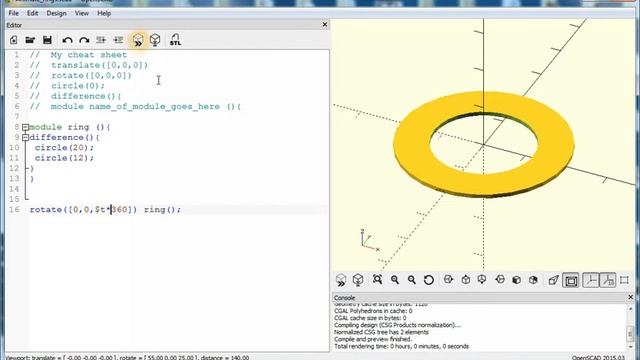 OpenScad Animation Example
