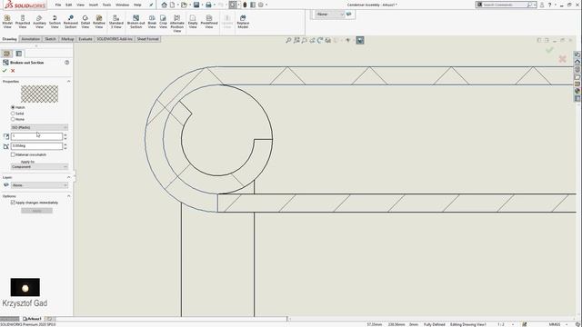 SOLIDWORKS 2020 - CONDENSER ASSEMBLY - DRAWING - COFFEE MACHINE смотреть онлайн