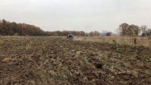 Дисковка целины МТЗ 80 с БДТ 3