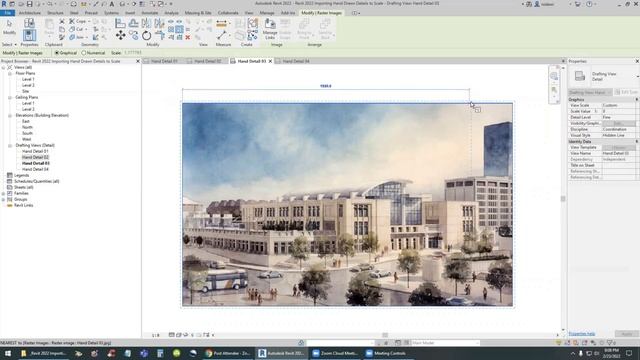 Revit 2022 Importing Hand Drawn Details to Scale - N.T.S - 4K