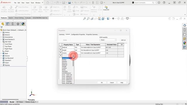 Worm Gear: 1 Add Custom Properties смотреть онлайн