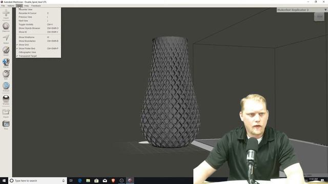 Creating a hole in 3D file in Meshmixer смотреть онлайн