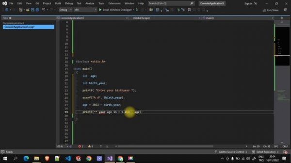 Scanf is not working in visual studio code (Solution)