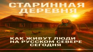 Жизнь в старой средневековой деревне в наши дни Жизнь на Русском Севере.