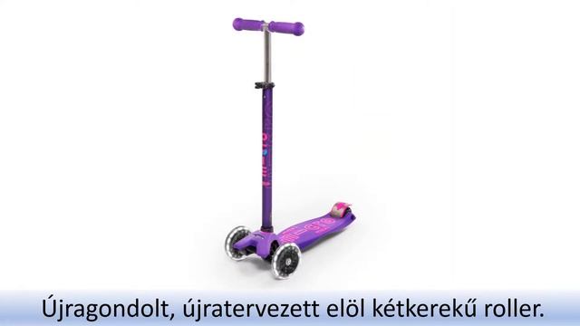 Világító kerekű Maxi Micro Deluxe LED háromkerekű roller a vagányabb rollerezéshez! смотреть онлайн