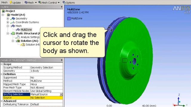 Multi Zone Mesh Method Ansys Multiphysics смотреть онлайн