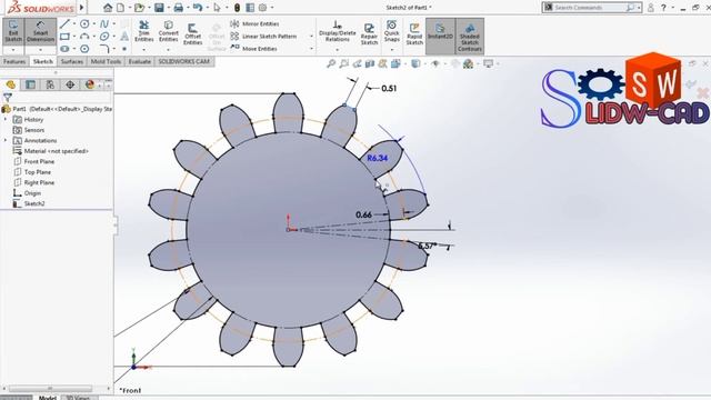 Part 7 || Pinion || CAM SOLIDWORKS || SOLIDWORKS TUTORIAL FOR BEGINNERS || solidworks Cad Cam blog смотреть онлайн