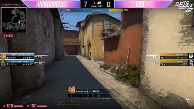 Monidorsiki Vs V&B|SLEETIL SUMMER CUP 2021 DAY 2|Bo3|Карта 2: Inferno|Pick V&B смотреть онлайн