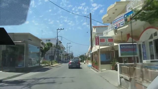 Дорога через город Паррадиси, о.Родос смотреть онлайн