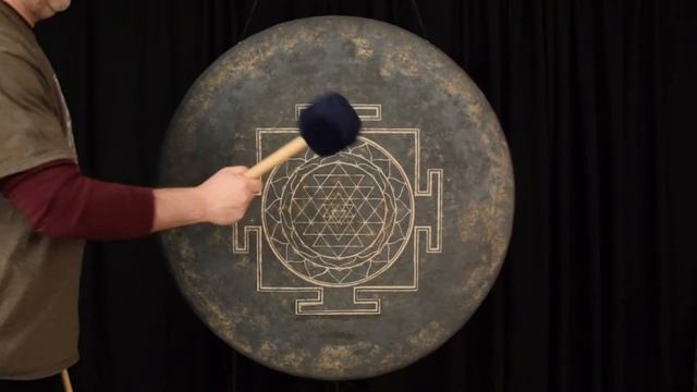Receive a Sound Healing via 36" Sri Yantra Gong - Gongs Unlimited смотреть онлайн