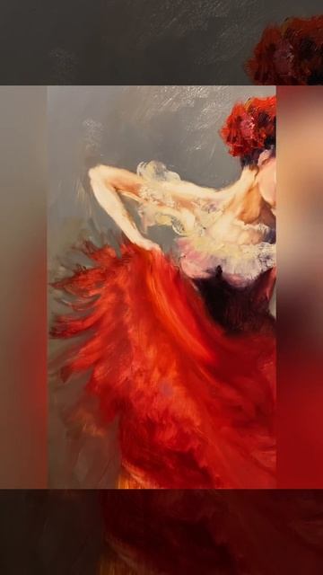 Spanish Dancer oil painting process @riveralucioni смотреть онлайн