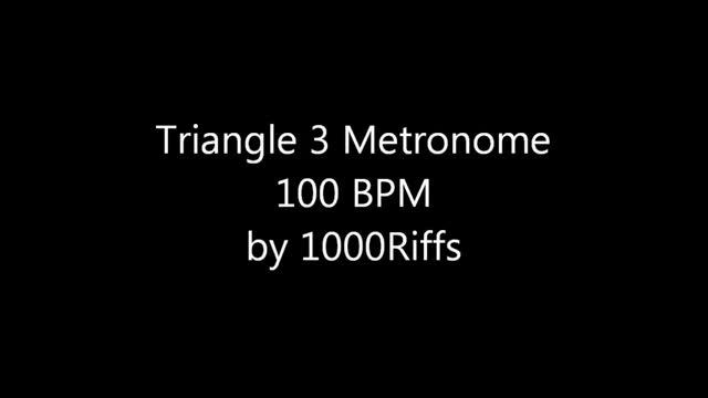 Triangle 3 Metronome - 100 BPM смотреть онлайн