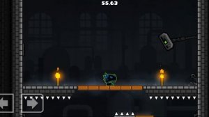 как собрать все синие монеты в 3 уровне the tower. geonetry dash (2.2)